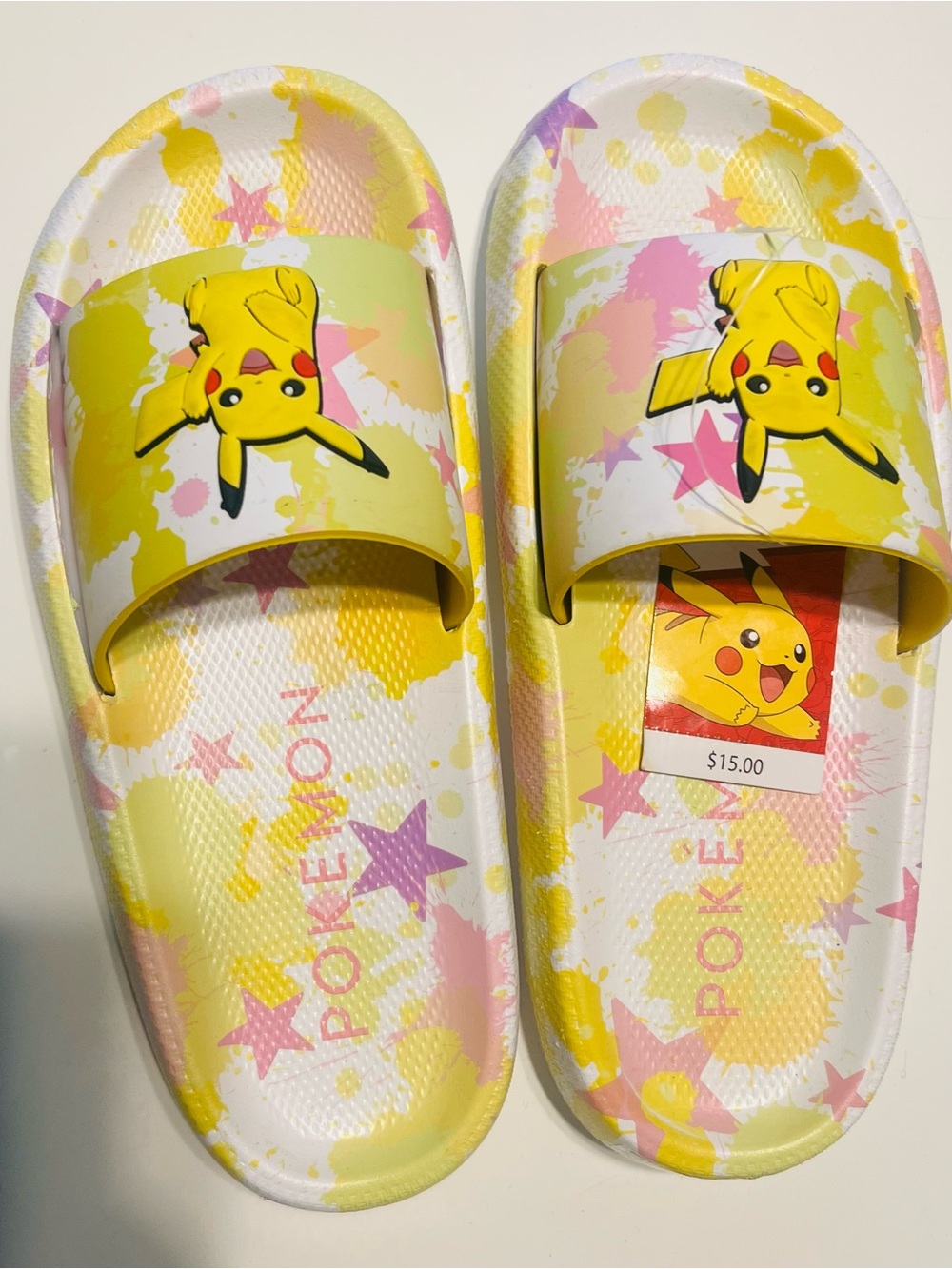 Pokémon Pikachu Women’s Yellow Slide Sandals